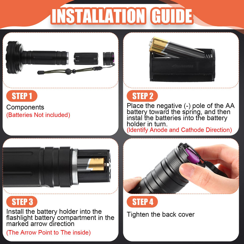 AC Leak Detector Kit AC UV Oil Dye Leak Detection Includes LED Flashlight and UV Protective Glasses with Box for Car Refrigerant Detector Tool(128 LED) 128 LED