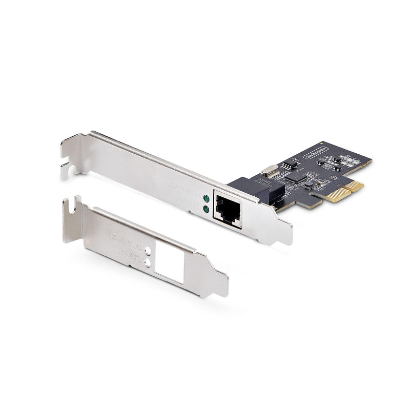 StarTech.com 1-Port 2.5Gbps PCIe Network Card, Computer Network Card, Intel I225-V, Multi-Gigabit Ethernet Interface Card 1 Port