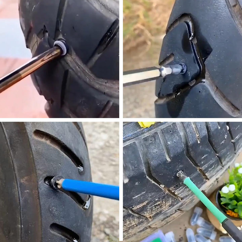 40 PCS Tire Repair Rubber Nail, Tire Repair Rubber Screws, Tire Fast Self-Service Tool, Suitable for Car, Motorcycle, Jeep, Electromobile Tire Puncture Repair