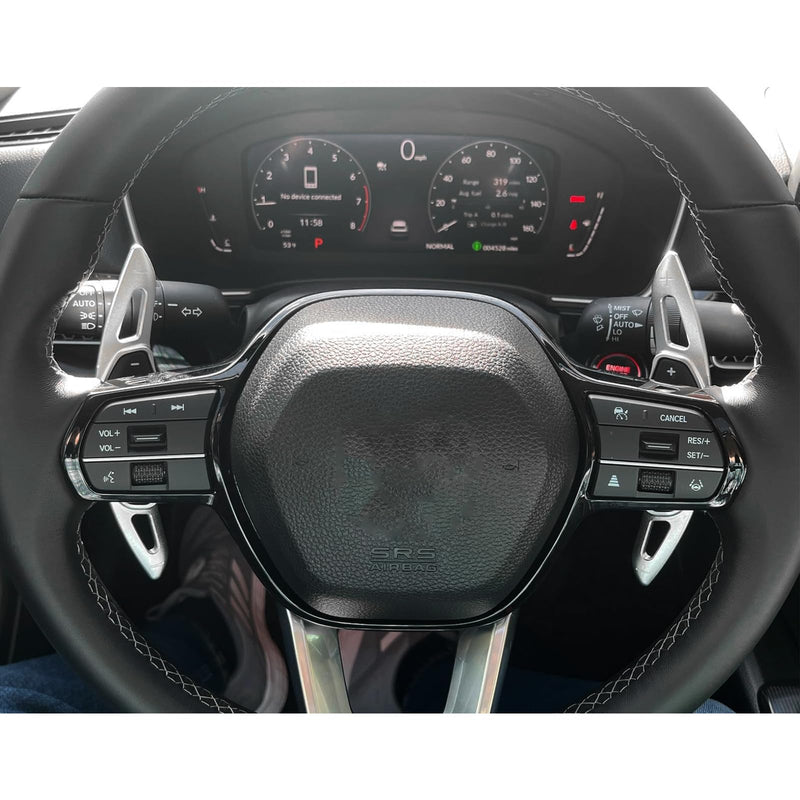 Aluminum Alloy Steering Wheel Shift Paddle Extension Cover is Suitable for Honda 2022-2025, Compatible with Acura Integra 2023-2025(Silver) silver