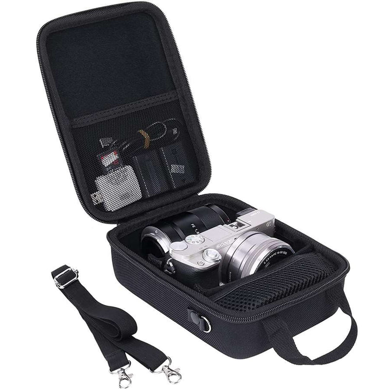 Aenllosi Hard Case for Sony Alpha a6000/a6300/a6400/a6500/a6600 Camera | Black, EVA case for a6700 Mirrorless Digital Camera, Water-resistant Impact-resistant design, carry handle, Case only for Sony Alpha a6000/a6400