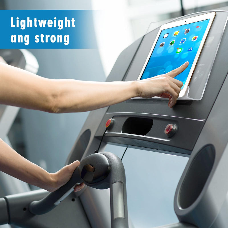 Treadmill Tablet Holder, Exercise Bike Reading Stand,Acrylic Book Holder, Clear Acrylic Stand for Tablet, Magazines and Books（8.5 * 9.5 * 2.8 Inches