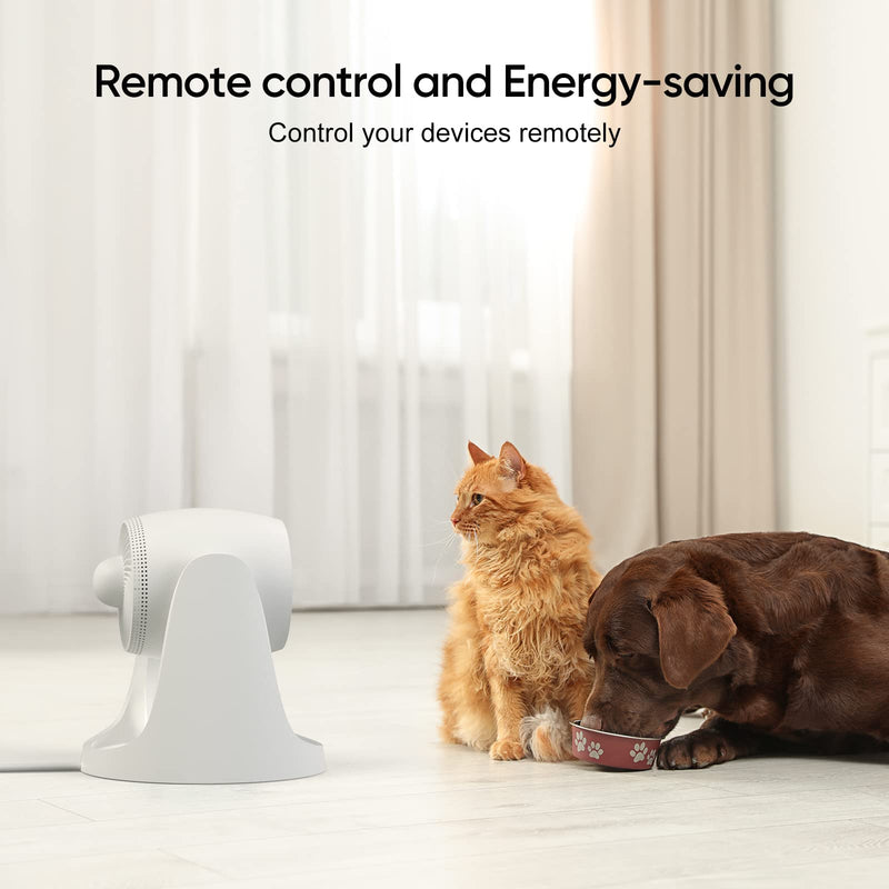 Onvis Matter Over Thread Smart Plug, Smart Mini Outlet, Works with Apple Home, Alexa & Google Home, 15A/1800W （4Pack） 4