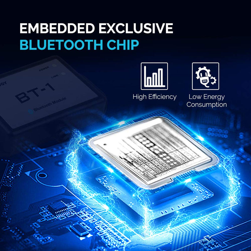 Renogy Bluetooth Module RJ12 Communication Port Compatible Rover/Wanderer/Adventurer Charge Controllers, BT-1 RS232,Black Bluetooth Module RS232