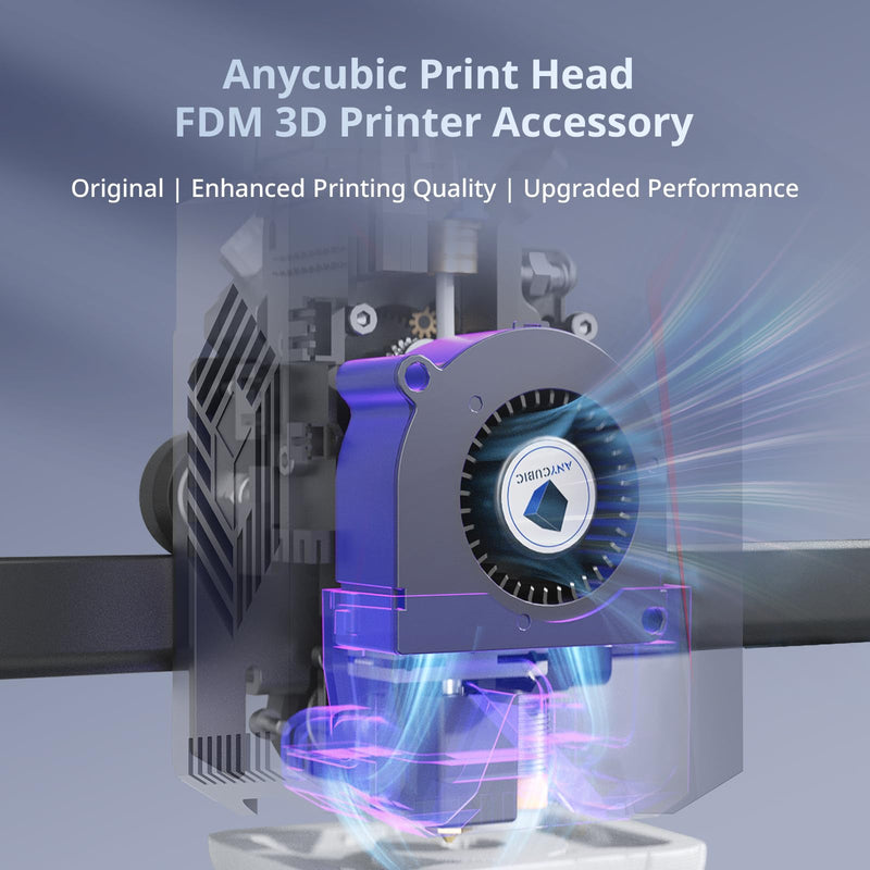 Anycubic Printhead Assembly 3D Printer Accessory, Simple Installation, Durable and Tough, Compatible with Anycubic Kobra 3、 Kobra 3 Combo、Kobra 3 V2、Kobra 3 V2 Combo, NOT for Kobra 3 Max