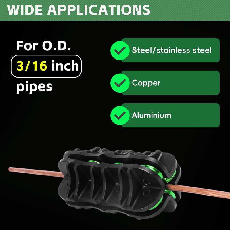  [AUSTRALIA] - Handheld Tubing Straightener, 3/16 Inch O.D. Tube Straightening Tool for Brake Line Fuel Line Copper/Aluminum/Steel Coils