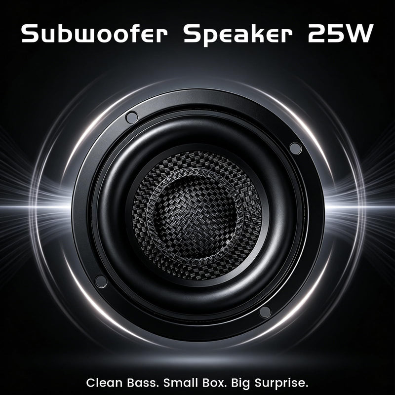 Dynamic 3inch Subwoofer Speakers, Fiberglass, 4ohm, 25w Power, Low Frequency Glass Fiber Woofers