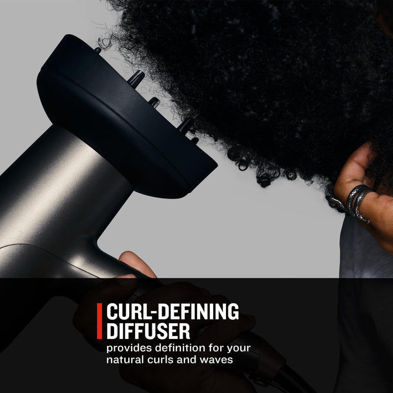 Remington ONE Dry and Style Hair Dryer, 2000W, 4 Attachments | Salon Performance for Faster Drying, Compact Design, Dual Ionic System, 8 Heat Settings, styling attachments included