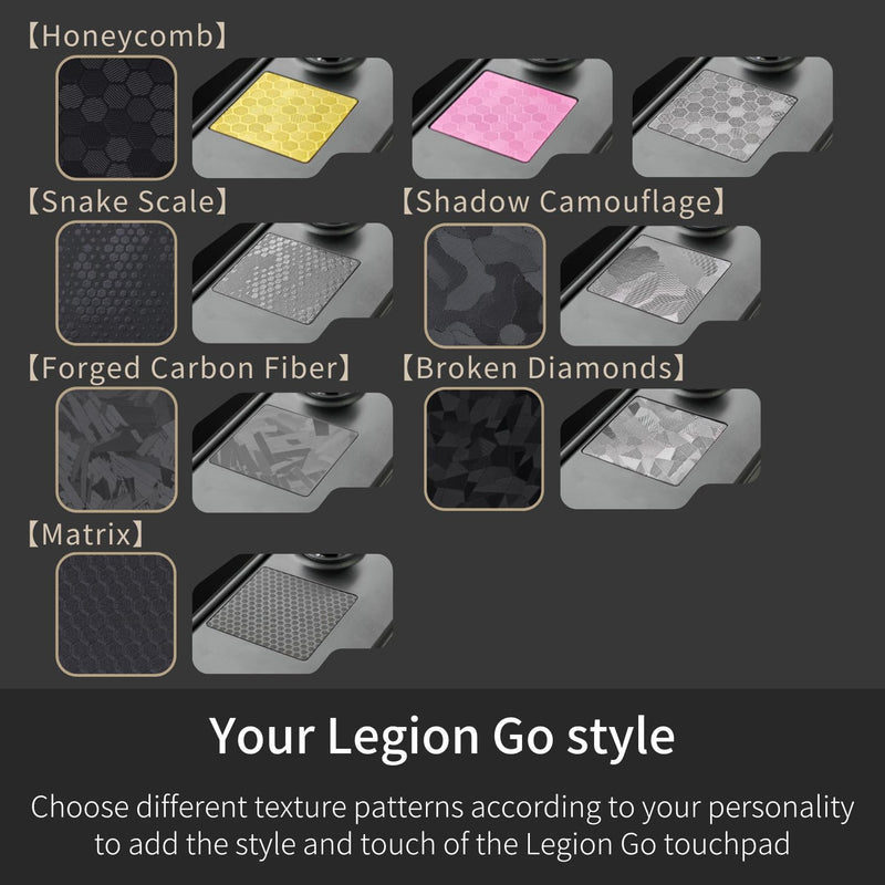  [AUSTRALIA] - Luck&Link Touchpad Protector for Legion Go, Touch Pads Protective Skin Texture Sticker for Legion Go Touch Trackpads, High end Textured Skin (Honeycomb - Gold) Honeycomb - Gold