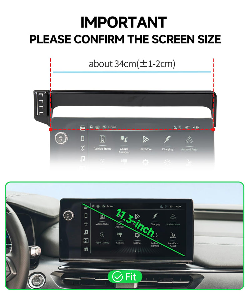 Qi2.2 25W Wireless Charger Car Phone Mount for Honda Prologue 2024-2026 | Acura ZDX 2024-2025, 11.3" Screen, Magsafe Accessories Fast Charging Magnetic Cell Phone Holder Clip Compatible with iPhone