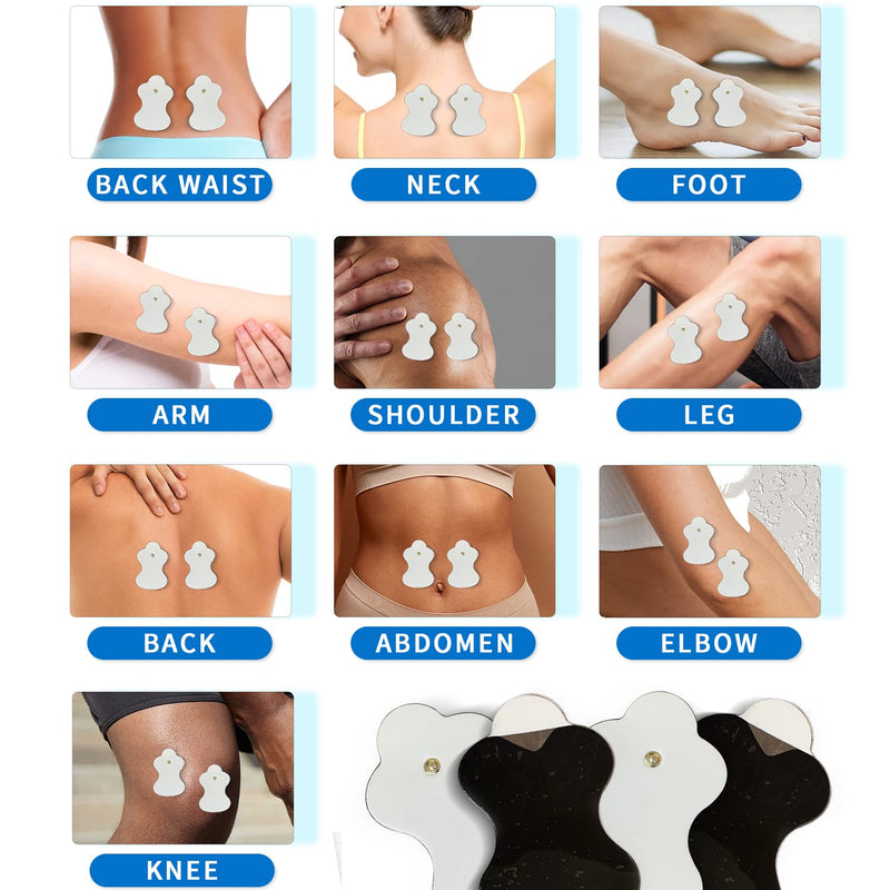 (24PCS) Compatible with Omron TENS Unit Replacement Pads Reusable Pads (not Omron Brand) 12 Pairs