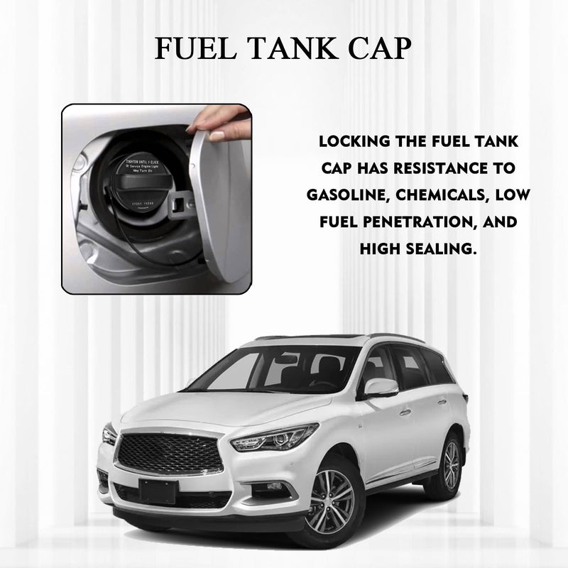 [AUSTRALIA] - Beypovk Gas Cap, Fuel Cap Replacement OEM #17251-3JA0A 17251-9BD0E, Car Accessories Fuel Tank Filler Cap Compatible with Nissan, Frontier, Murano, Altima, Infiniti （Black) black