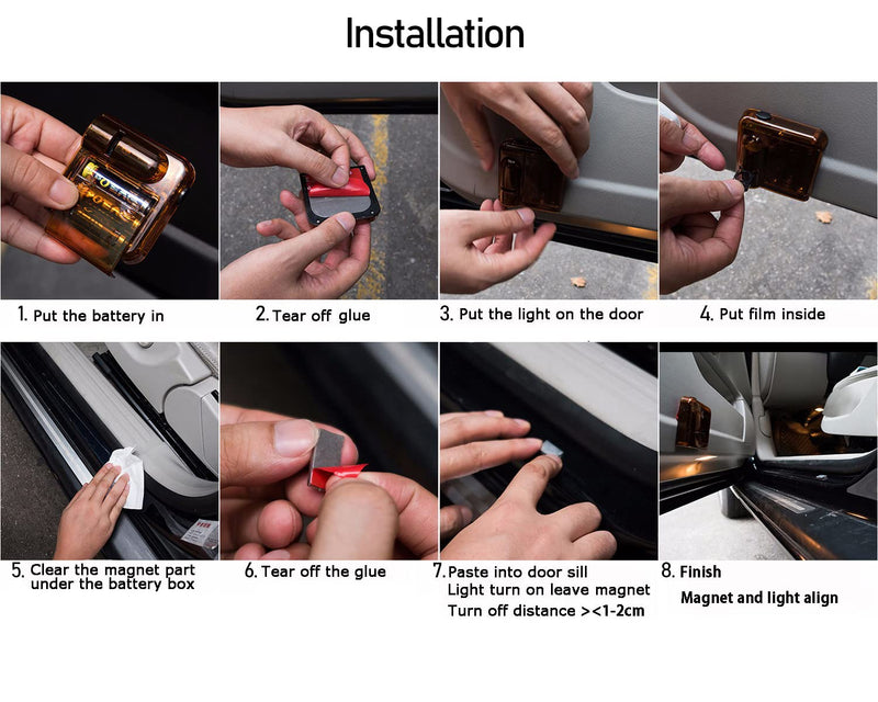 2 Pcs Led Car Door Welcome Light Logo for Red Fire Heart Symbol Projector Lights Ghost Shadow Light