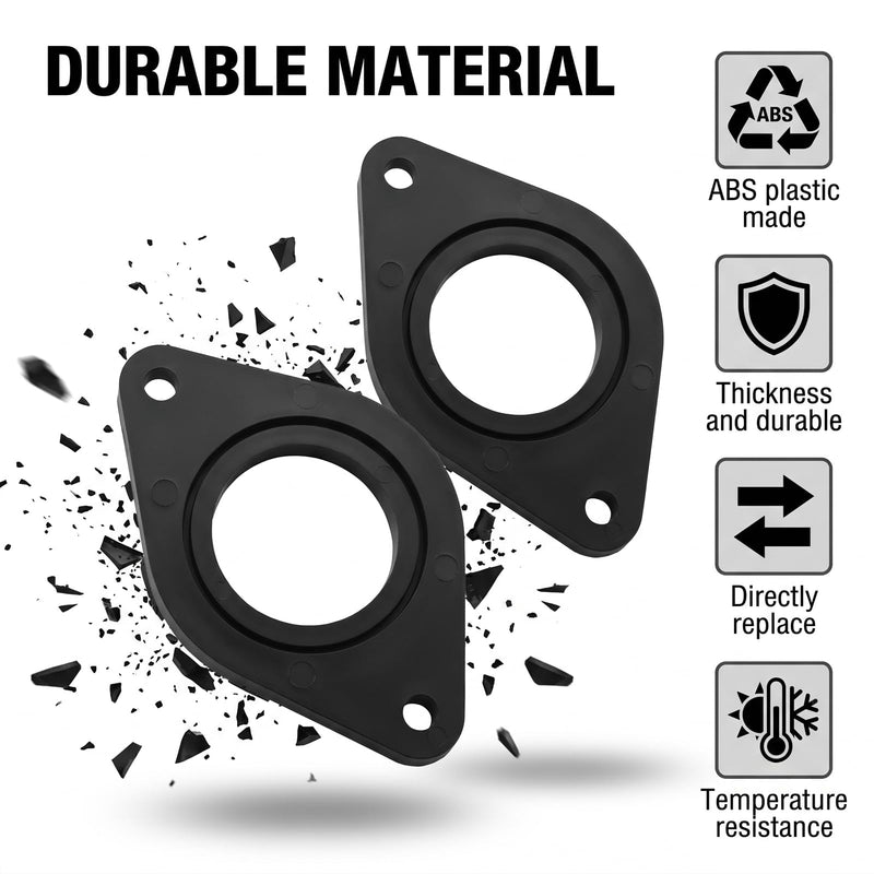 Tweeter Speaker Adapter Spacer Rings, 1.5 Inch Cutout Dash Audio Install Parts, Replacement for Select 4Runner 2005-2023, WRX Forester 2015-2022 Models, Front Center Dashboard Speaker Upgrade