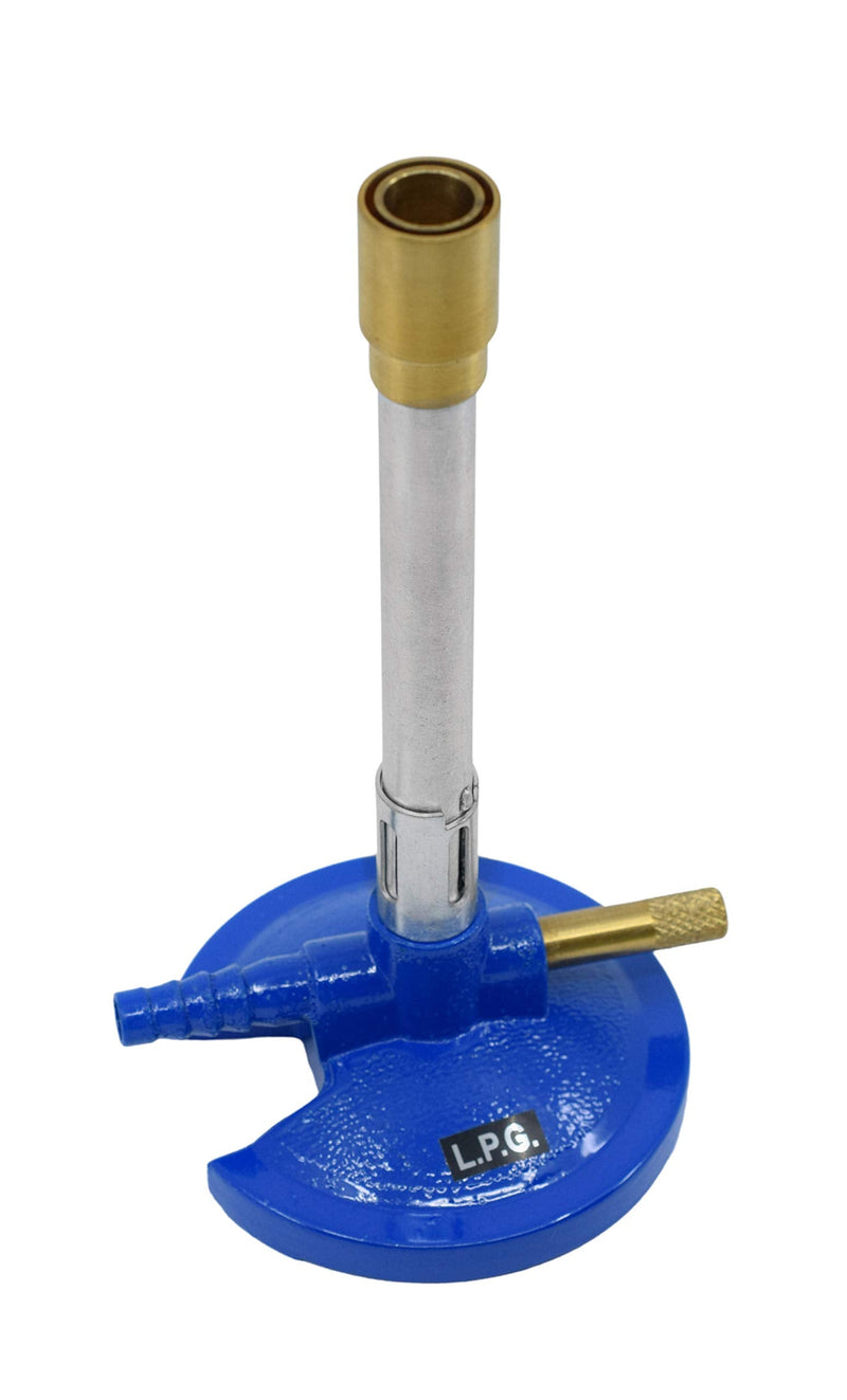 EISCO Premium Bunsen Burner, LPG - Flame Stabilizer, Needle Valve Gas Flow Control - Suitable for use with LPG/Butane Gas