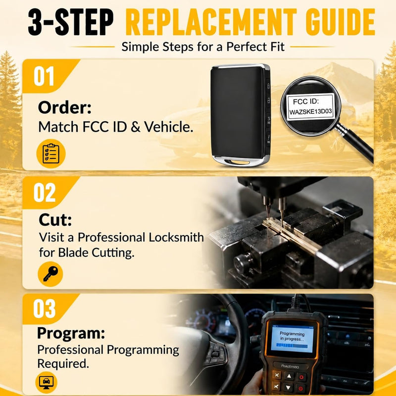 Keyless Entry Remote Key Fob Replacement Fit for Mazda 3, CX-50, CX-30 | WAZSKE13D03 TAYA-67-5DYB 315MHz 49 Chip 4 Button