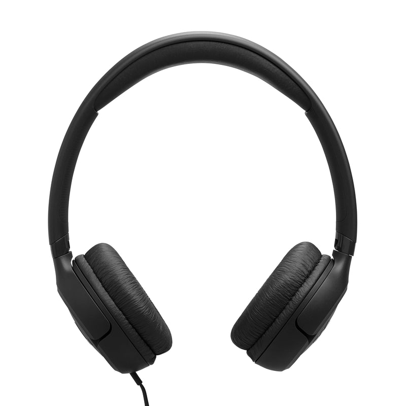 JBL Tune 530C - Wired On-Ear Headphones - Black | JBL Pure Bass Sound, Hi-Res Audio, Wide compatibility, 3-button remote with microphone, Easy EQ presets