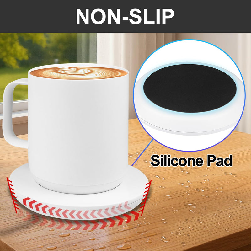 Charging Dock for Em/BER Smart Mug 2&1(Cup and Charger Not Included) | Temperature Control Cup Charging Station | Replacement Charger Coaster for Em/ber Travel Mug Accessories - White