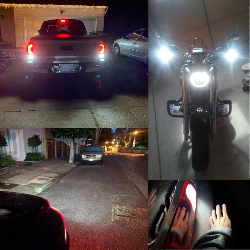 921 LED Bulb Reverse Light,921 912 906 W16W T15 LED Bulbs,Non-polarity Upgraded 921 Bulbs and 6000K High Bright （Pack of 2）