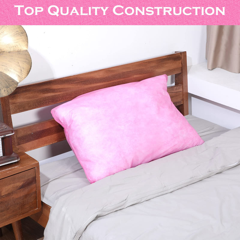 Tudomro 20 Pcs Disposable Pillow Case Covers Disposable Pillow Covers Travel Single Use Pillowcase Non Woven Fabric for Hospitals Hotels Home Bedroom Bedding Supplies, 32 x 20 Inches(Pink) Pink