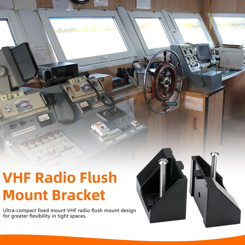 Flush Mount Kit MMB-84, VHF Radios Fixed Mount Flush Mount Brackets Fit for Standard Horizon and Most Standard Fixed Mount VHF Radios