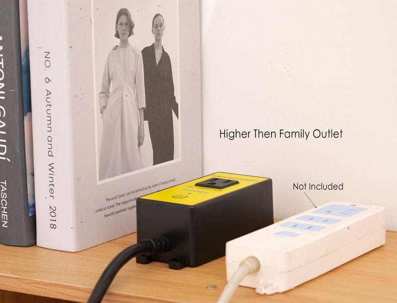 KTNNKG Remote Automatic Vacuum Switch, 120V Wireless Dust Collector Starter Outlet, Auto On Off Switch with 2 Remotes, Support 5S 10S Delay(Continue Clearing Debris) 120V Auto Switch+Remote