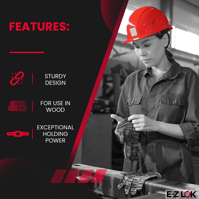 E-Z LOK Threaded Insert Installation Repair Tool Kit for Hard Wood - Includes Brass Thread Inserts, Drill, Tap and Drive-Tool 6-32 (EZ-T400-006)