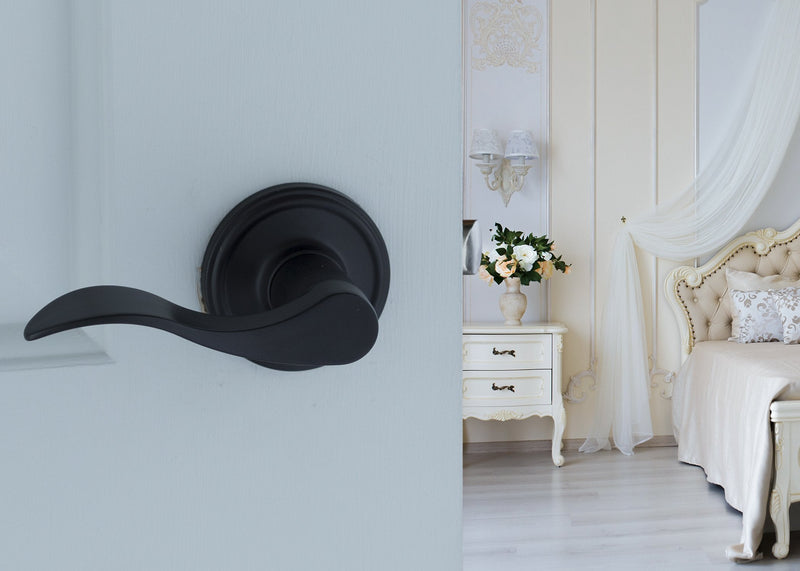 Copper Creek WL2220BC Passage Lever in Black Matte Black