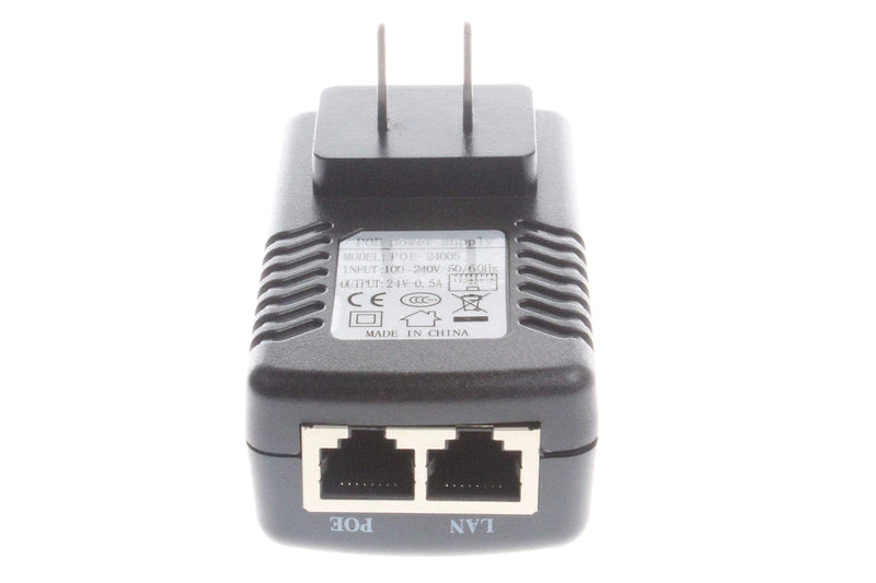 NOYITO 24V 0.5A PoE Injector Power Supply Adapter with Wall Plug IEEE 802.3af Compliant 10 100Mbps Suitable for IP Camera Voip Phones AP