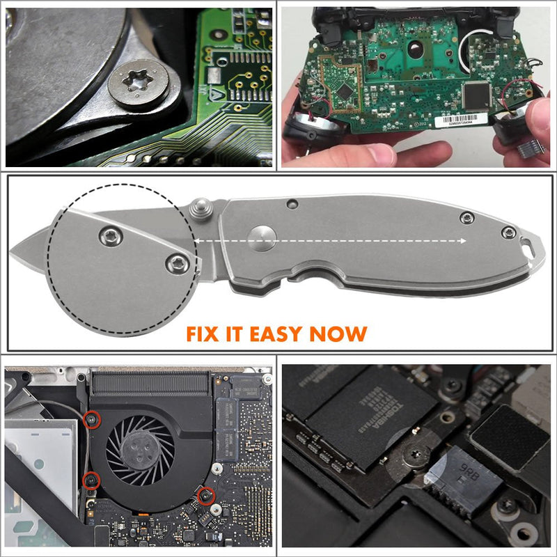 T6 Torx Security Screwdriver, TECKMAN Torx T6H Screwdriver for Apple Mac Mini, Oakley Juliet Sunglasses,Xbox Controller Mainboard,Pocket Knife and other Electronic Device Repair