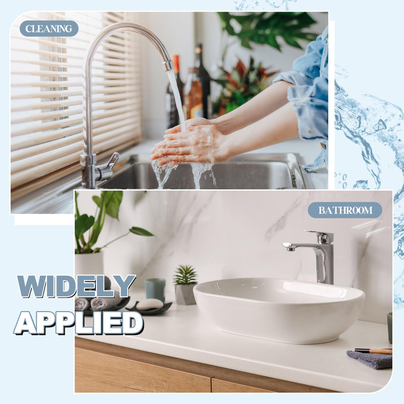 Tandefio 4 Pcs Universal Sink Overflow Pipe Stainless Steel Sink Stopper Strainer Pipe Overflow Plug Bathroom Pipes Fittings for Commercial 1", 1-1/4", 1-1/2" Drain