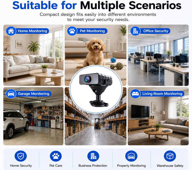 Hidden Camera, HD WiFi Mini Spy Camera with Motion Detection, Night Vision, Instant Alerts, Multi-User Sharing, Supports 128GB Micro SD Card for Home Security & Pet Monitoring hidden camera 8M