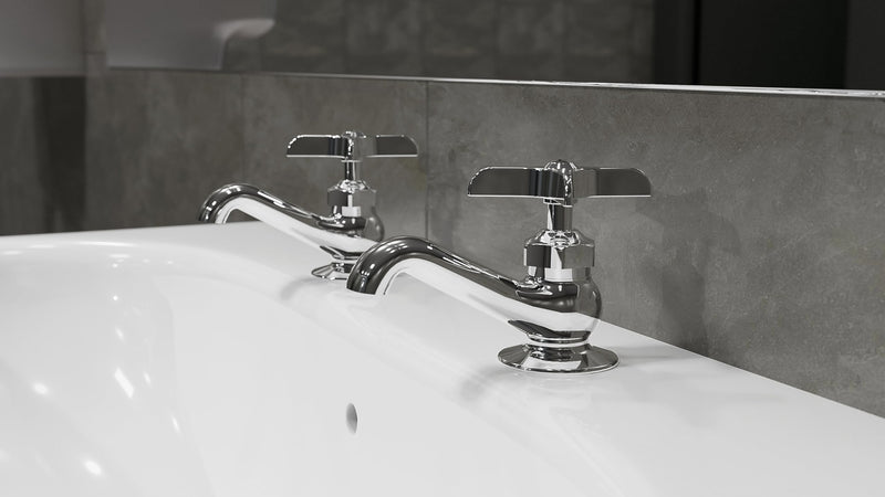 Central Brass 0239-P Single Handle Basin Faucet in Chrome