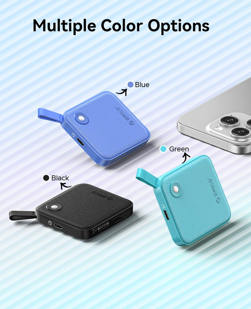 ORICO Portable SSD 512 GB with 2 in 1 USB C Cable, External Solid State Drives, Up to 460MB/s, Status Indicator, Reliable Storage for USB-C Smartphone, PC - B5PLUS(Blue) 512GB Blue