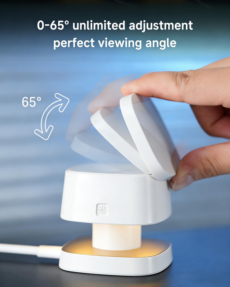 4-in-1 Wireless Charging Station, 15W Fast Charging Adjustable Night Light | multi device charging station, Compatible with iPhone 15/14/13/12 Series, Apple Watch, AirPods – White