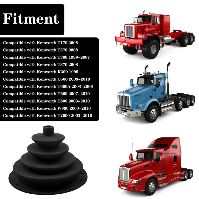 Shifter Boot Fit for Kenworth W900 T660 T800 T2000 T370 T300 T270 T170 T600A C500 K300 1999-2010, Transmission Shift Boot Replace K042702 K042-702 924-5406 562.7593