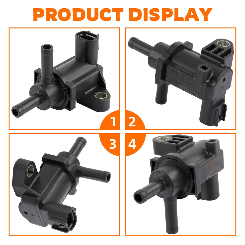 Vapor Canister Purge Solenoid Valve Fit for Toyota 4Runner 2003-2010 FJ Cruiser 2007-2009 Tundra 2005-2010 Tacoma 2005-2016 Replace 90910-12262