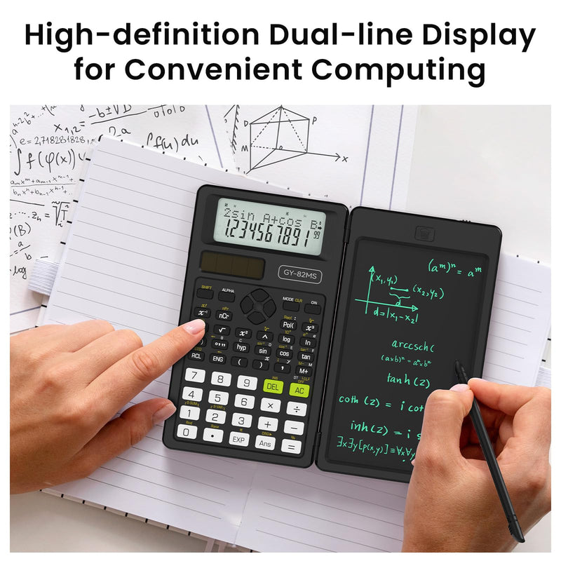 991ES MAX and 82MS Scientific Calculators with Notepad