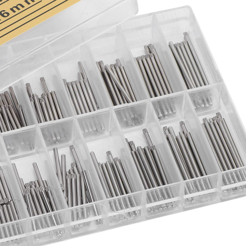 1.3Mm/1.4Mm 8‑26Mm Stainless Steel Watch Band Pins, Watch Band Link Cotter Pins Spring Bars Tools, 300Pcs Watch Bracelet Pin Friction Assortment Watch Repairing Accessories
