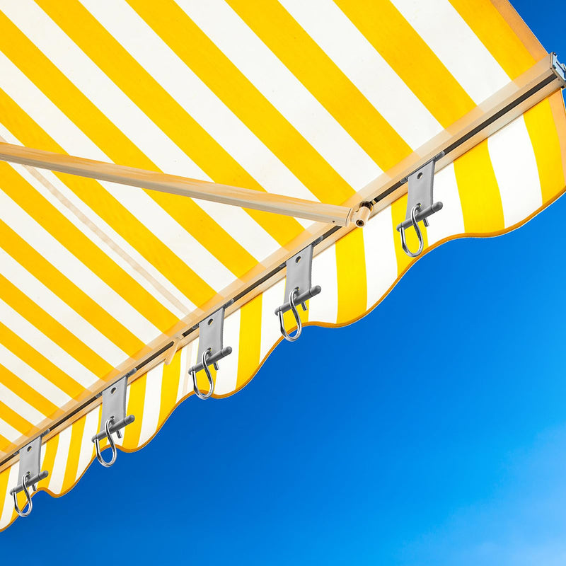 Homgaty 16 PCS RV Awning Light Clips, Double Slot Awning Hooks Camper Holders Heavy Duty RV Light Support Hanger for Lights Clothes, RV Awning Hooks Easily Slides Into Awning Roller Slot Gray