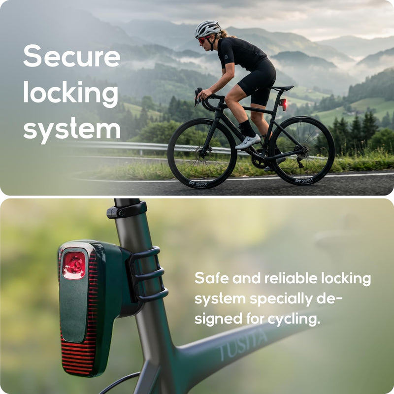 TUSITA D-Shaped, aero or Round Seat Post Mount Compatible with Wahoo TRACKR Radar - GPS System Accessories