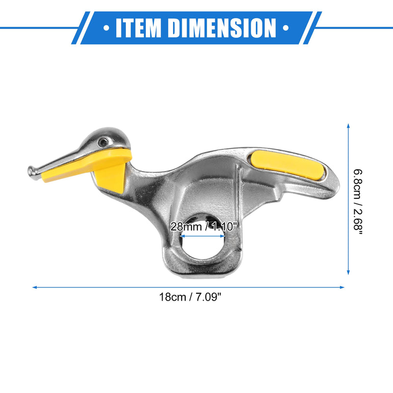 Tire Changer Machine Mount Head, 28mm Demount Head Wheel Tyre Repair Tool Universal for Car Tire Change Durable Metal Silver Tone