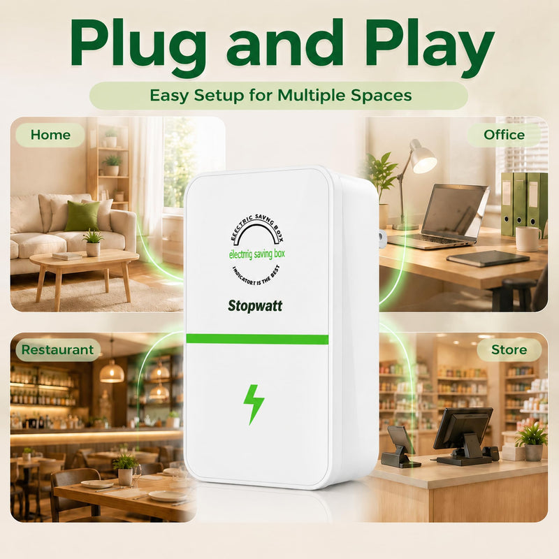 Stop watt Smartplug Device for Home Office, US Plug, 4 Pack White (4PCS) 4PCS