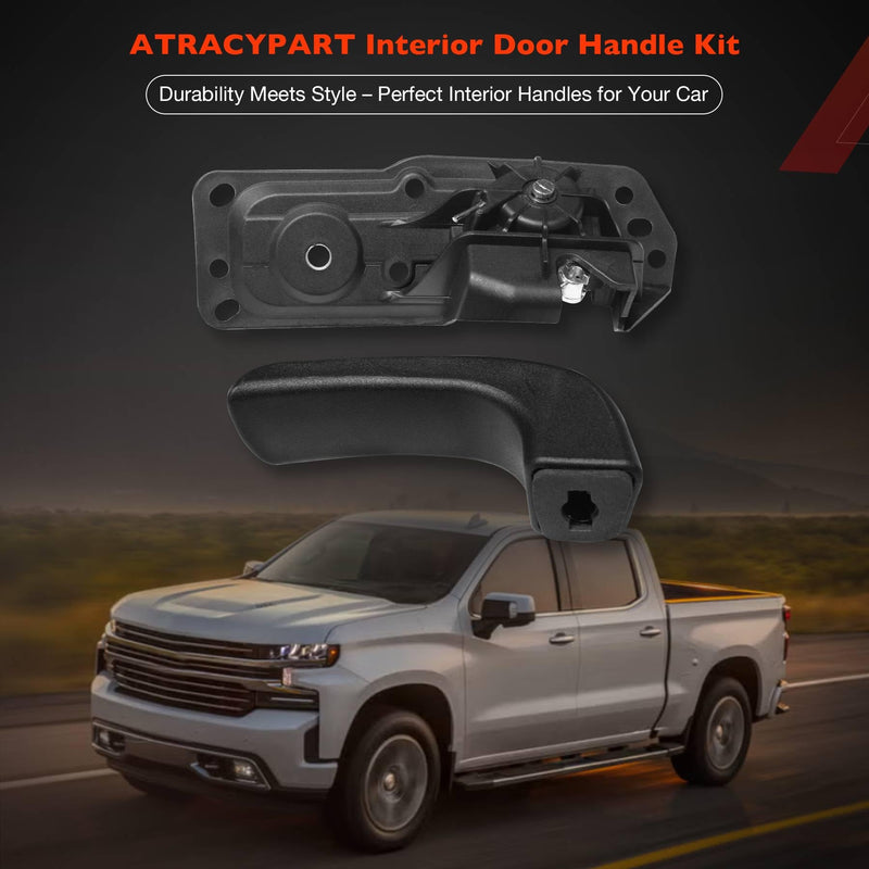 Interior Door Handle Front Left Drivers Side Compatible with 2007-2014 Chevy Silverado 1500/2500/3500 Tahoe Suburban Avalanche GMC Sierra Yukon Cadillac Escalade ESV/EXT,Replaces OEM# 20833606, 80374 Driver Side