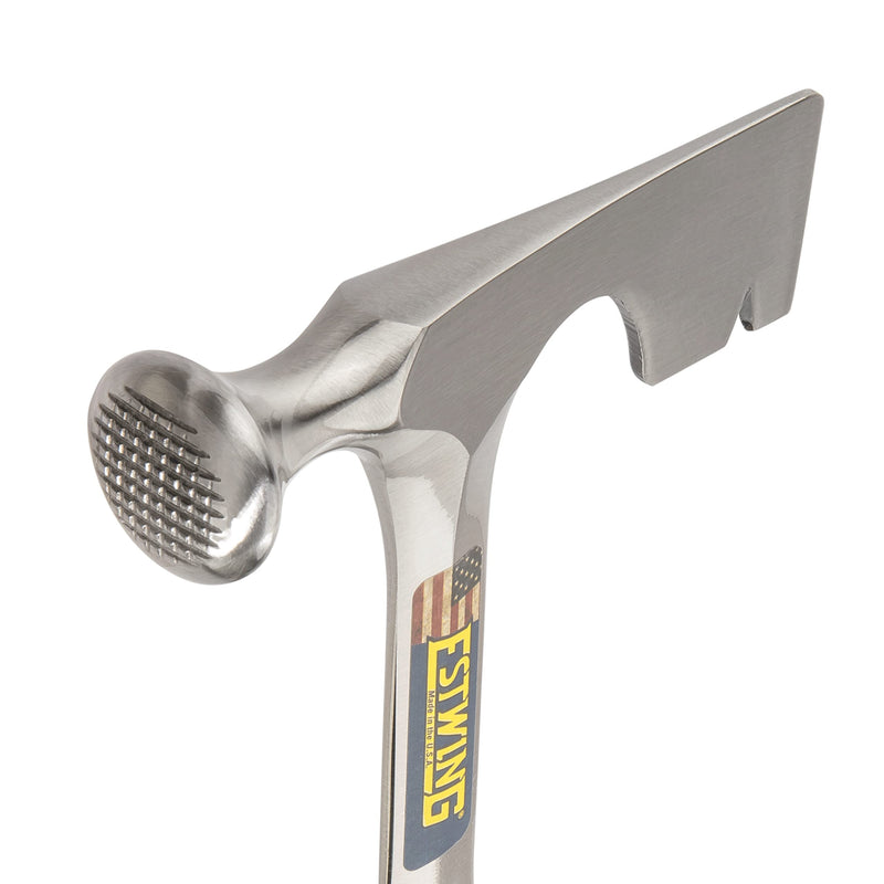 ESTWING Drywall Hammer - 14 oz USA Made Wall Board Tool with Milled Face & Shock Reduction Grip - E3-11