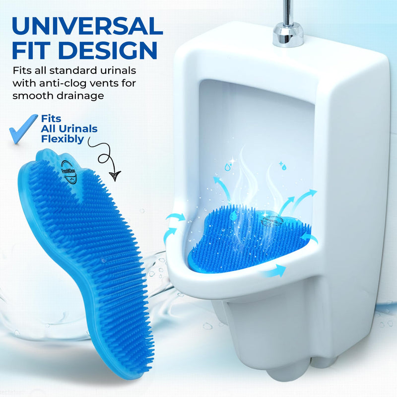 Urinal Screen Deodorizer (12 Pack) – Anti-Splash Cakes with Odor Protection – Long-Lasting Deodorizers for Bathrooms in Offices, Schools, and Stadiums – Free Gloves Included Oval