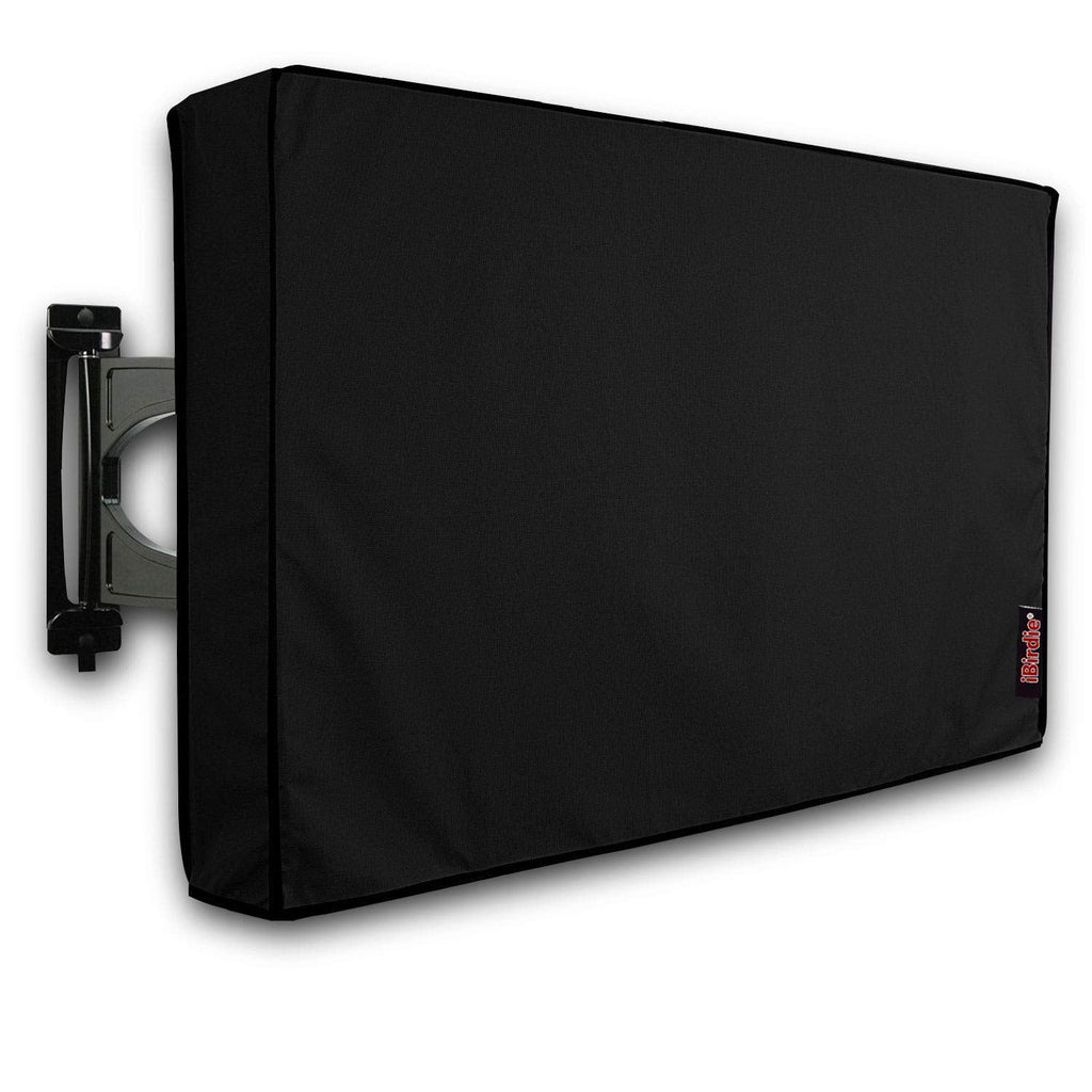 iBirdie Outdoor Waterproof and Weatherproof TV Cover for 28 to 32 inch Outside Flat Screen TV - 600D Thick Fabric TV Screen Protector Size 29''W x 19''H x 5.5''D for 28'' - 32'' LCD LED 28-32 inches Black