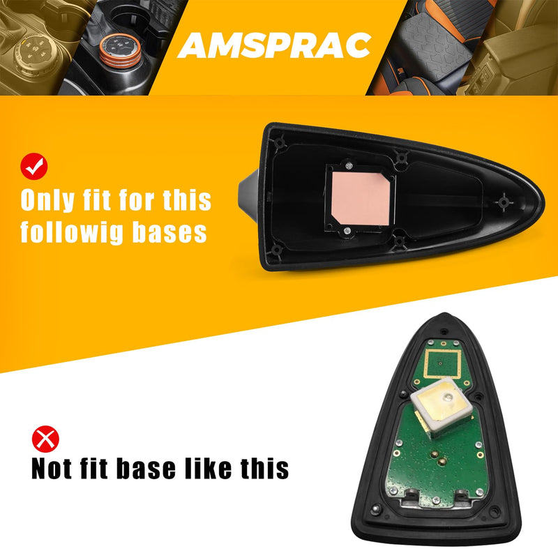 Shark Fin Antenna Cover,Car Roof Antenna Caps fit for Kia Optima 2014-2020,Sonata 2015 2016 2018 2019,Genesis Sedan G80 2015-2017,Genesis Coupe 2013-2015,Elantra Sedan 2011-2016,(Not Sport) Black(Specified Car)
