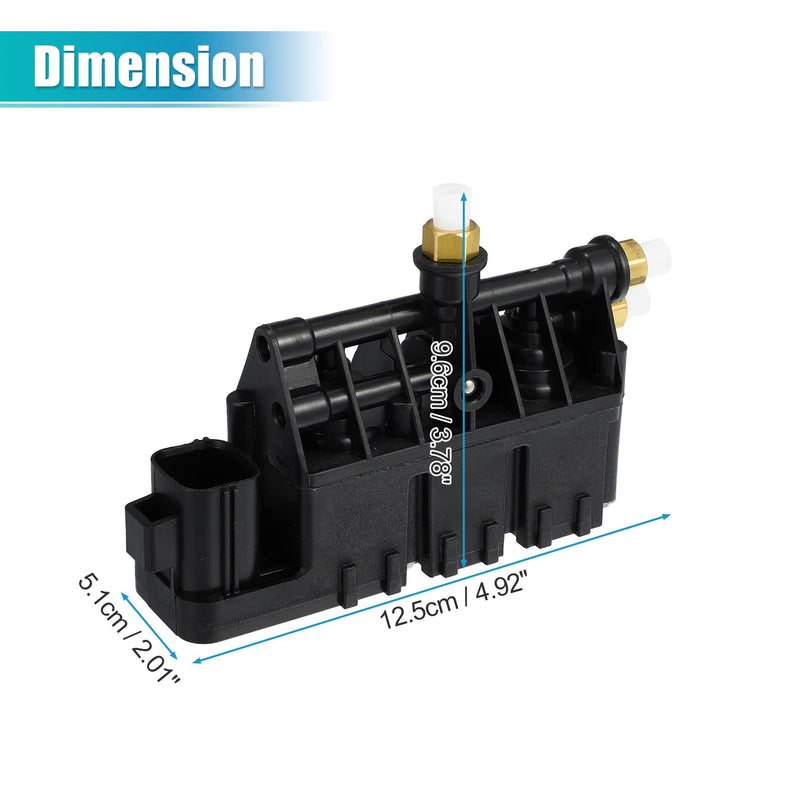 X AUTOHAUX RVH000095 Front Air Suspension EAS Valve Block Transfer Valve for Land Rover LR3 2005-2009 for Land Rover LR4 2010-2016 for Land Rover Range Rover Sport 2006-2013