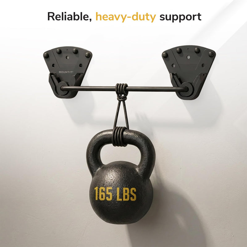 Mount-It! No Stud Studless TV Wall Mount for 32–100" TVs up to 165 lbs, No Drill Drywall Bracket, Universal VESA, Low Profile 0.94"